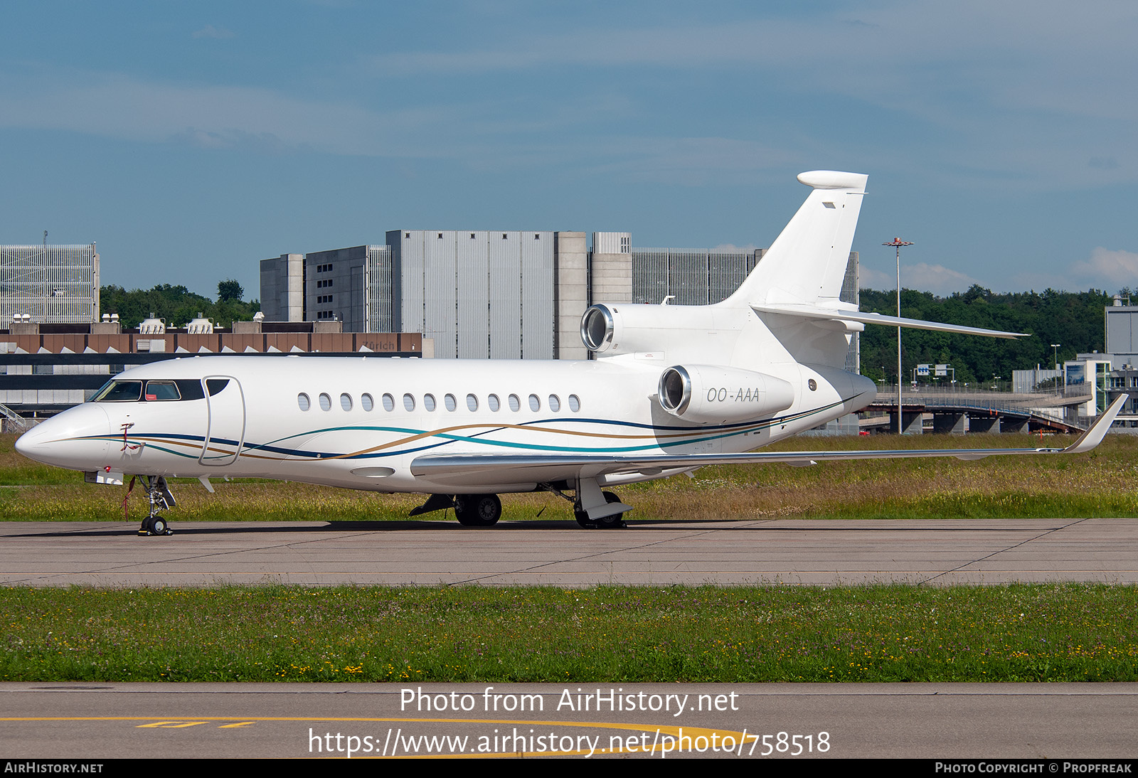 Aircraft Photo of OO-AAA | Dassault Falcon 7X | AirHistory.net #758518