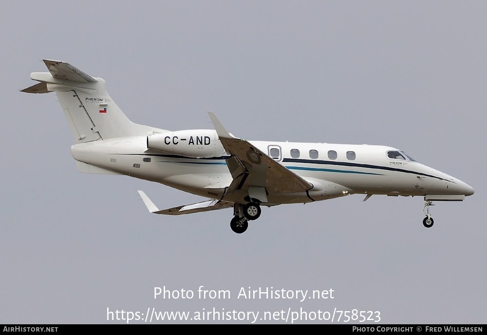 Aircraft Photo of CC-AND | Embraer EMB-505 Phenom 300 | AirHistory.net #758523