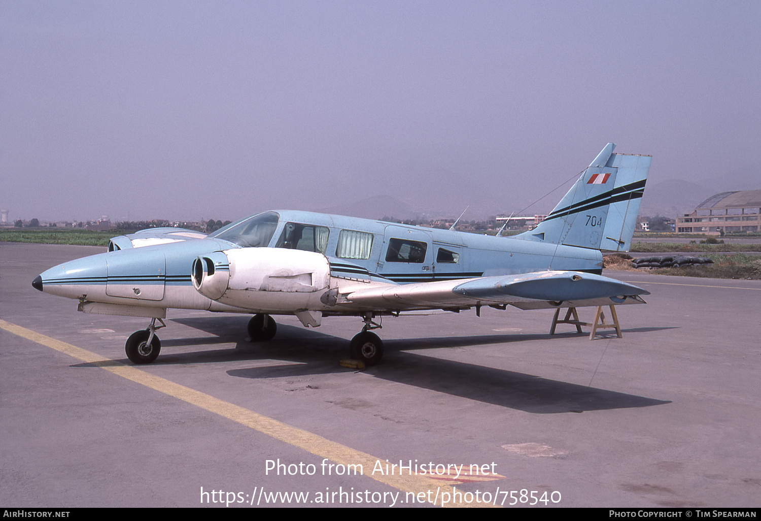 Aircraft Photo of 704 | Piper PA-34-200T Seneca II | Peru - Air Force | AirHistory.net #758540