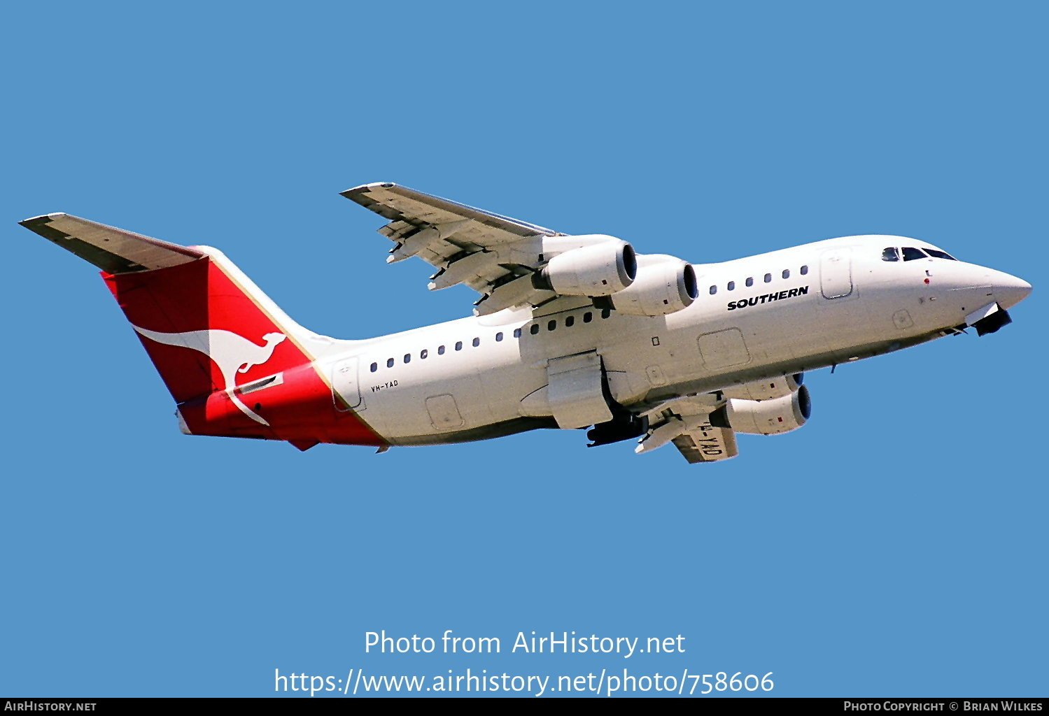 Aircraft Photo of VH-YAD | British Aerospace BAe-146-200 | Southern Australia Airlines | AirHistory.net #758606