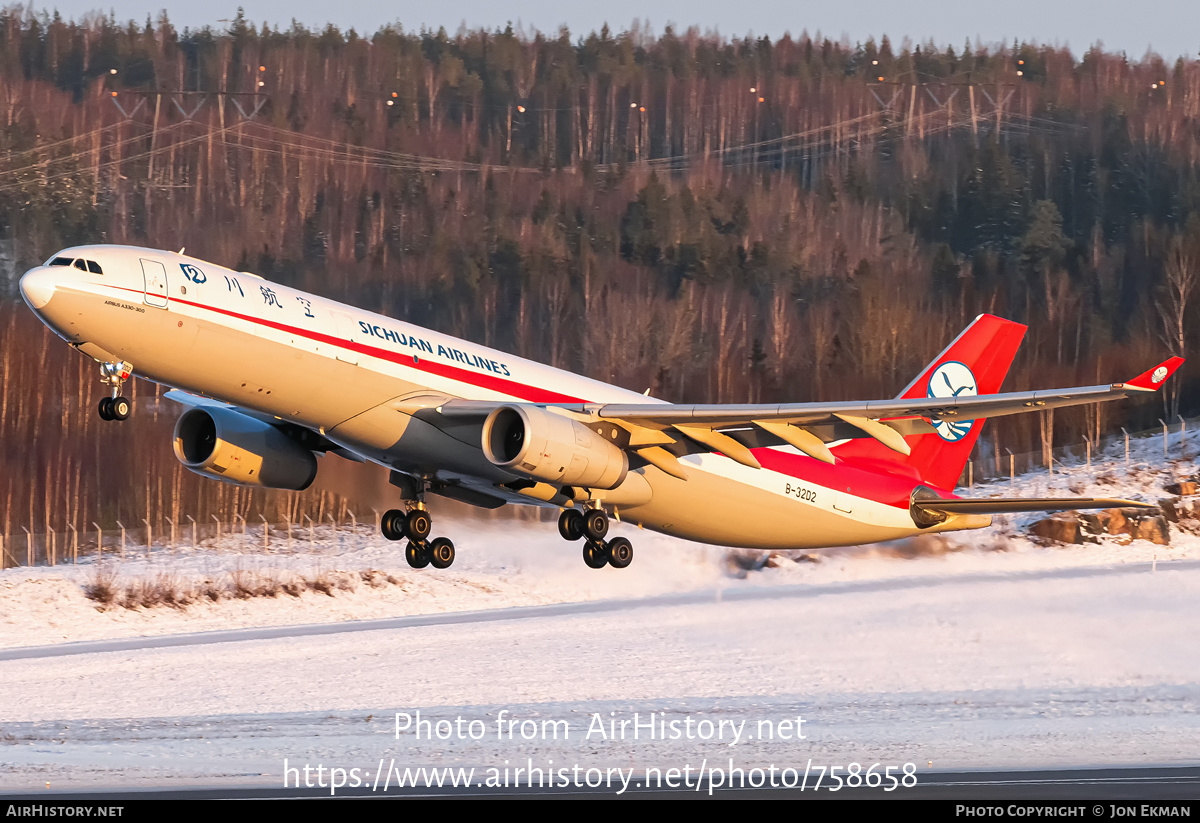 Aircraft Photo of B-32D2 | Airbus A330-343/P2F | Sichuan Airlines | AirHistory.net #758658