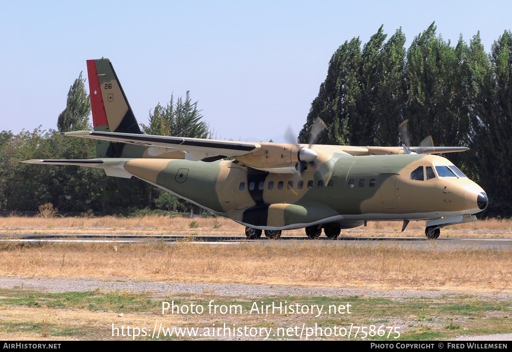 Aircraft Photo of 216 | CASA/IPTN CN235M-100 | Chile - Army | AirHistory.net #758675