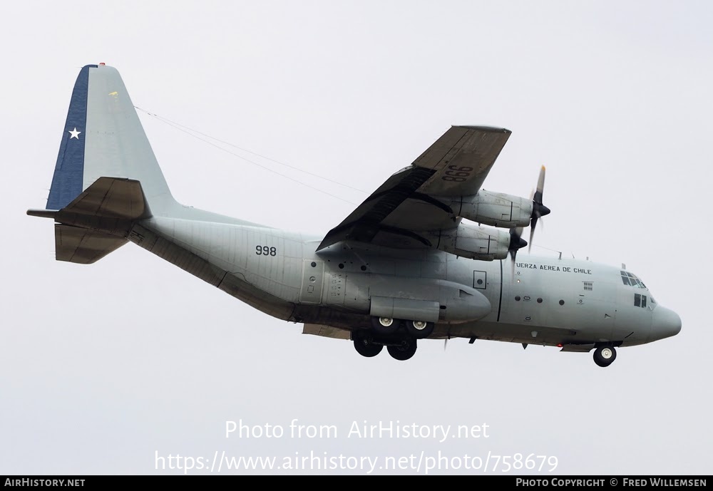 Aircraft Photo of 998 | Lockheed C-130B Hercules (L-282) | Chile - Air Force | AirHistory.net #758679