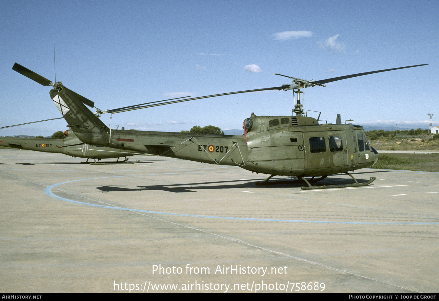 Aircraft Photo of HU10-27 / UH10-27 | Bell UH-1H Iroquois | Spain - Army | AirHistory.net #758689