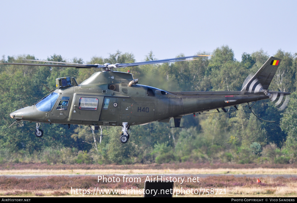 Aircraft Photo of H40 | Agusta A-109BA | Belgium - Air Force | AirHistory.net #758721