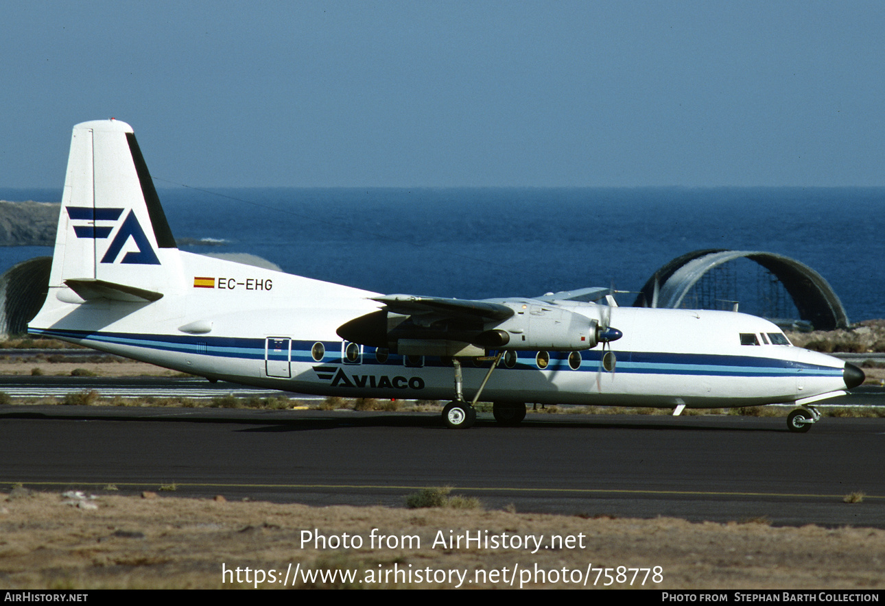 Aircraft Photo of EC-EHG | Fokker F27-600 Friendship | Aviaco | AirHistory.net #758778