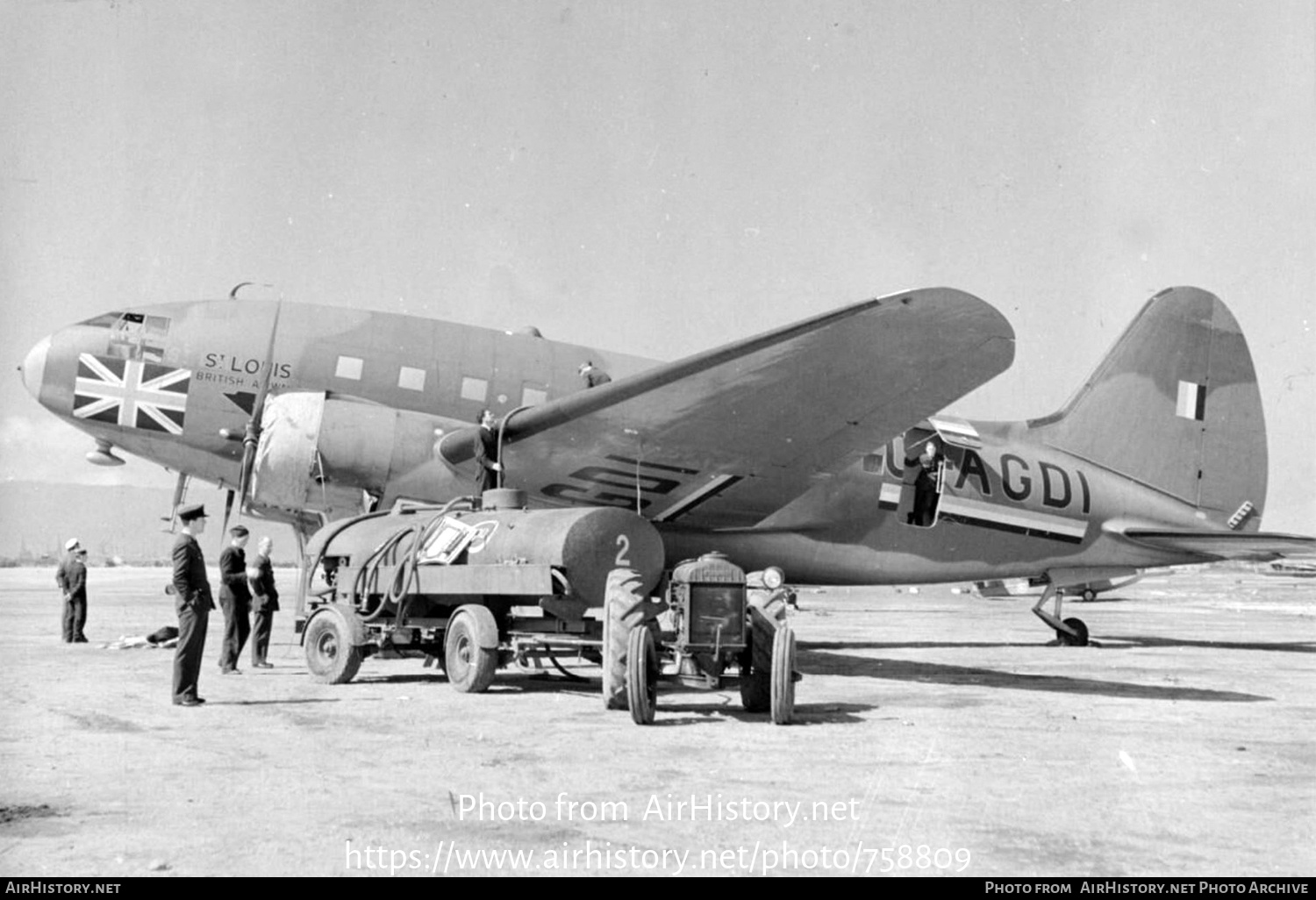 Aircraft Photo of G-AGDI | Curtiss CW-20A | BOAC - British Overseas Airways Corporation | AirHistory.net #758809