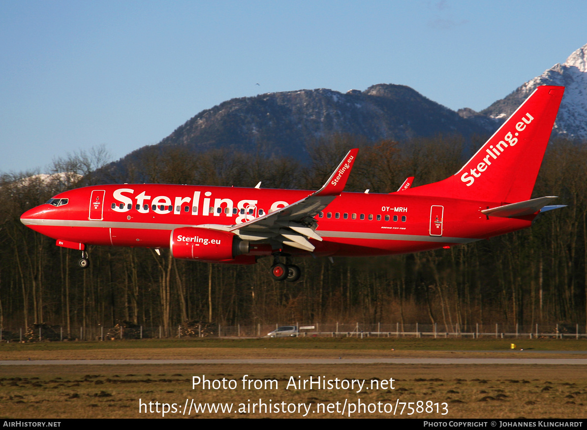 Aircraft Photo of OY-MRH | Boeing 737-7L9 | Sterling Airlines | AirHistory.net #758813