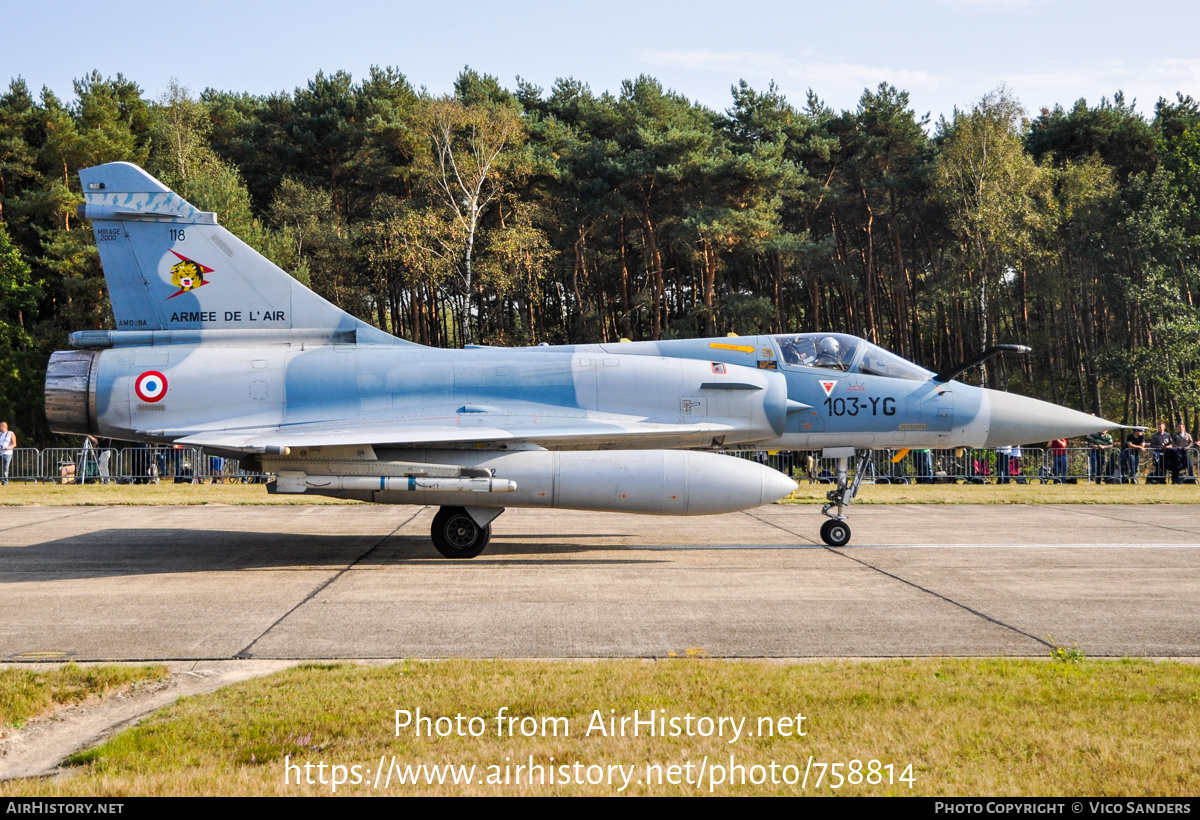 Aircraft Photo of 118 | Dassault Mirage 2000C | France - Air Force | AirHistory.net #758814