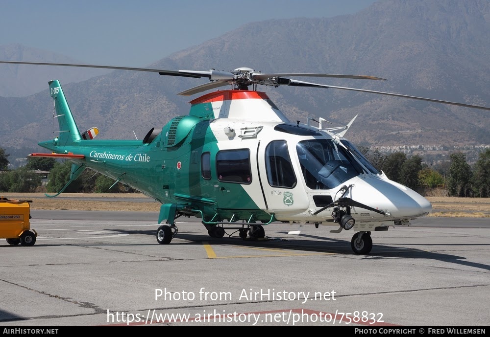 Aircraft Photo of C-05 | AgustaWestland AW-109E Power | Chile - Carabineros | AirHistory.net #758832