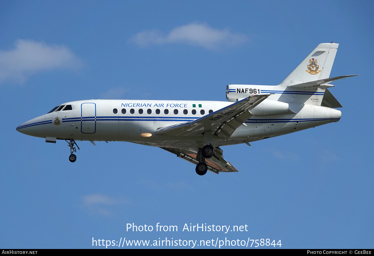 Aircraft Photo of NAF961 | Dassault Falcon 900 | Nigeria - Air Force | AirHistory.net #758844