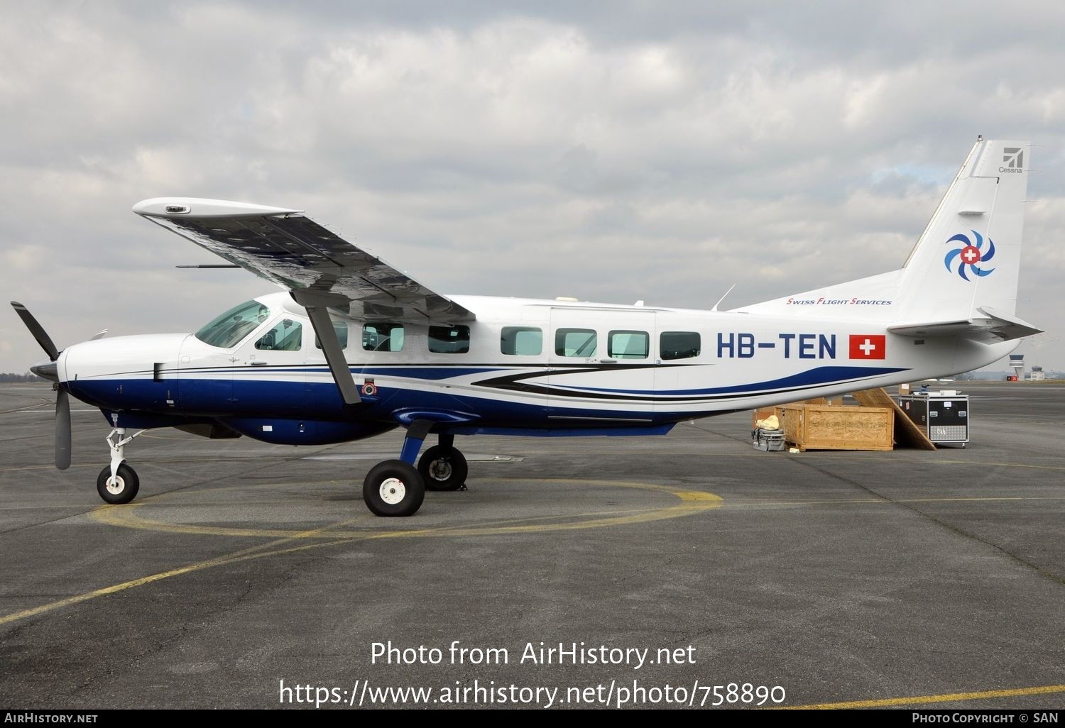 Aircraft Photo of HB-TEN | Cessna 208B Grand Caravan EX | Swiss Flight Services | AirHistory.net #758890