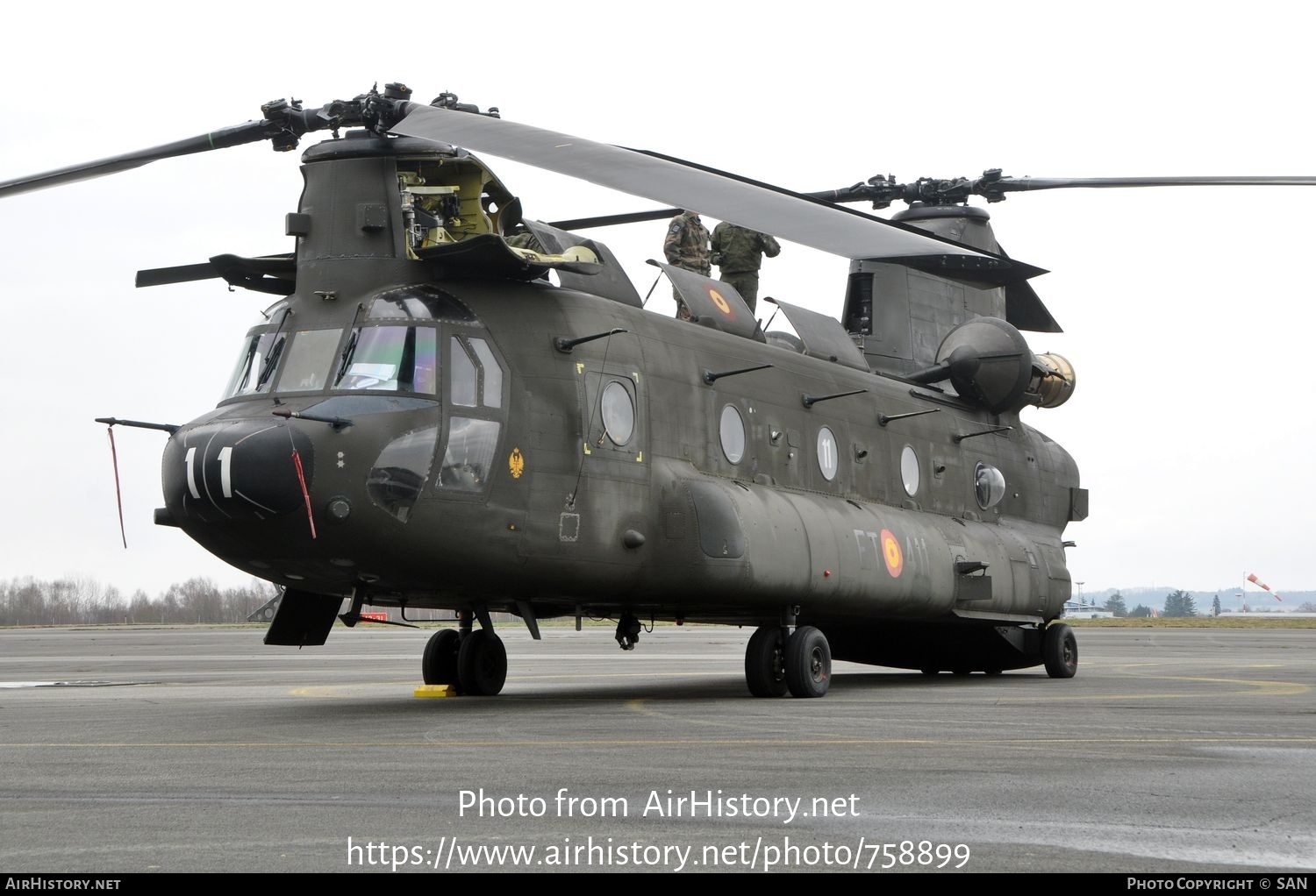 Aircraft Photo of HT17-11 | Boeing Vertol CH-47D Chinook | Spain - Army | AirHistory.net #758899