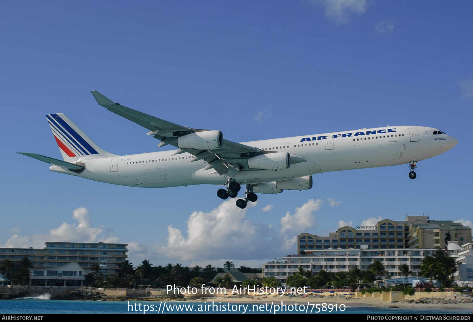 Aircraft Photo of F-GLZN | Airbus A340-313 | Air France | AirHistory.net #758910