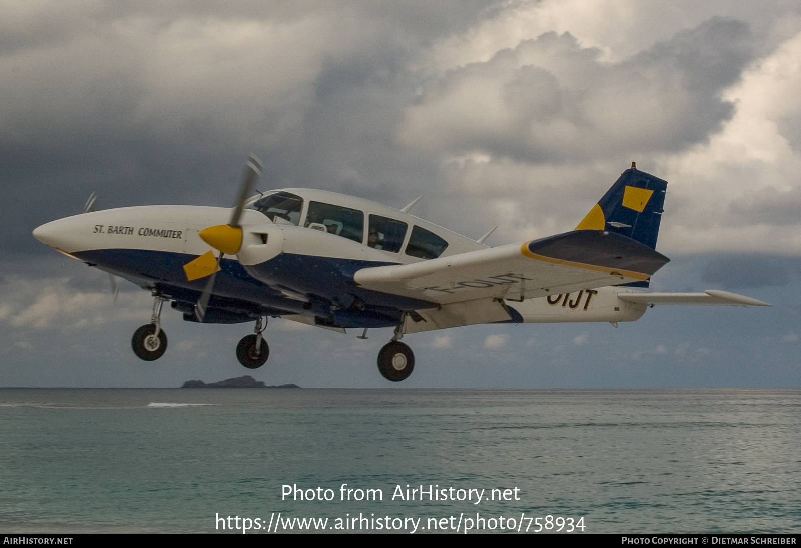 Aircraft Photo of F-OIJT | Piper PA-23-250 Aztec F | St. Barth Commuter | AirHistory.net #758934