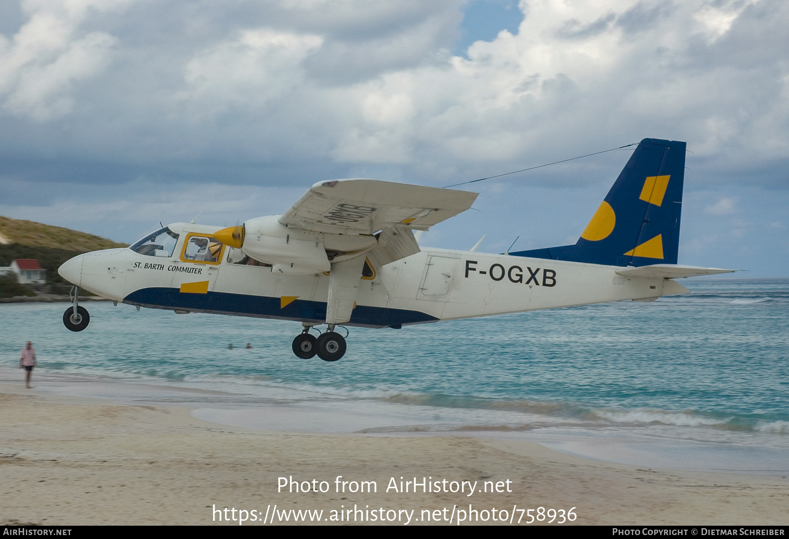 Aircraft Photo of F-OGXB | Britten-Norman BN-2A-20 Islander | St. Barth Commuter | AirHistory.net #758936