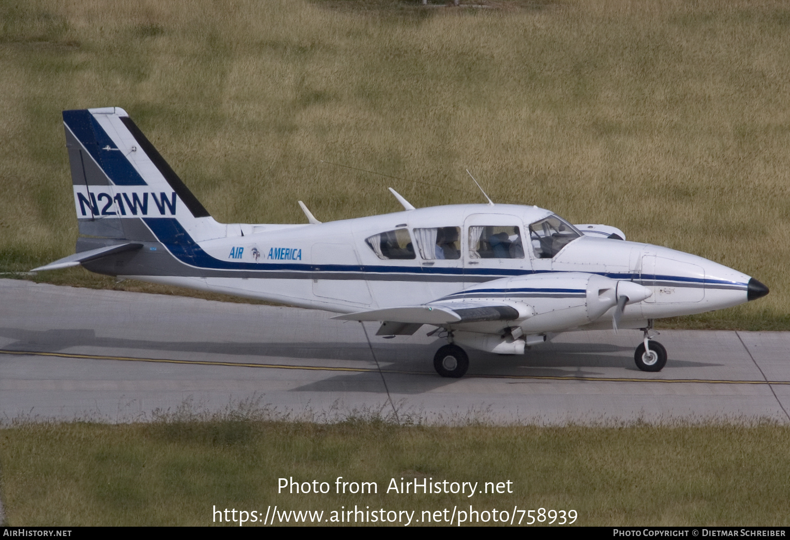 Aircraft Photo of N21WW | Piper PA-23-250 Aztec E | Air America [ 3 ] | AirHistory.net #758939