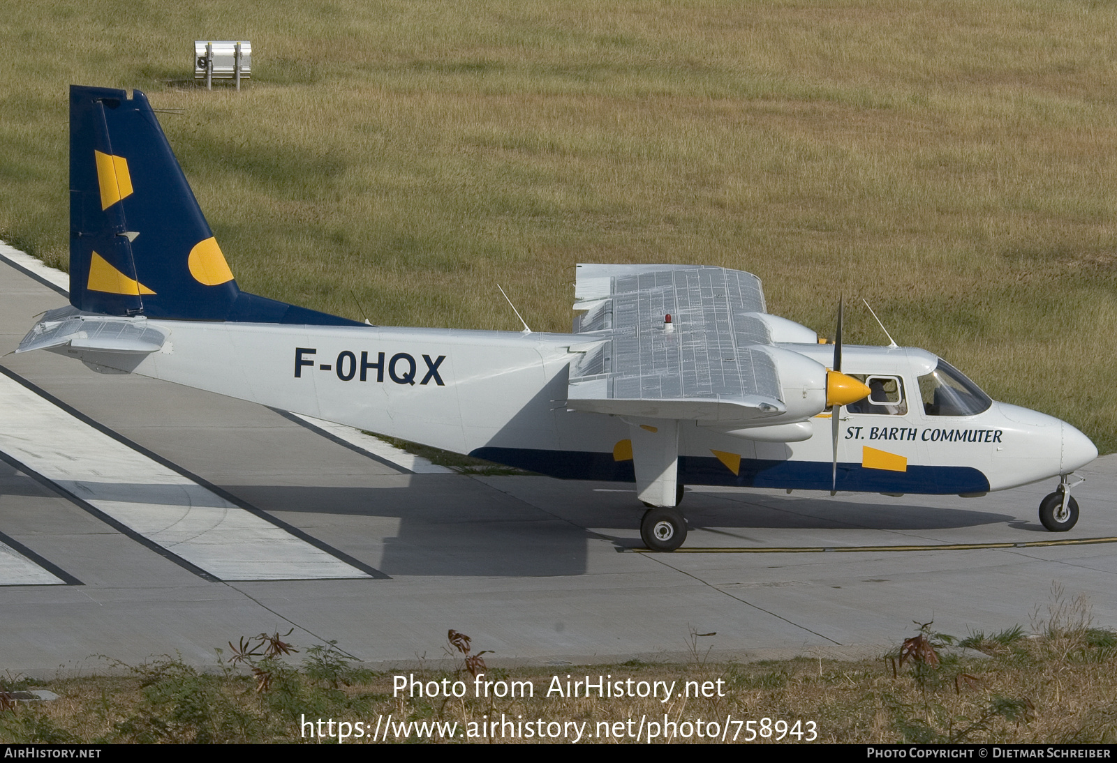 Aircraft Photo of F-OHQX | Britten-Norman BN-2A-26 Islander | St. Barth Commuter | AirHistory.net #758943