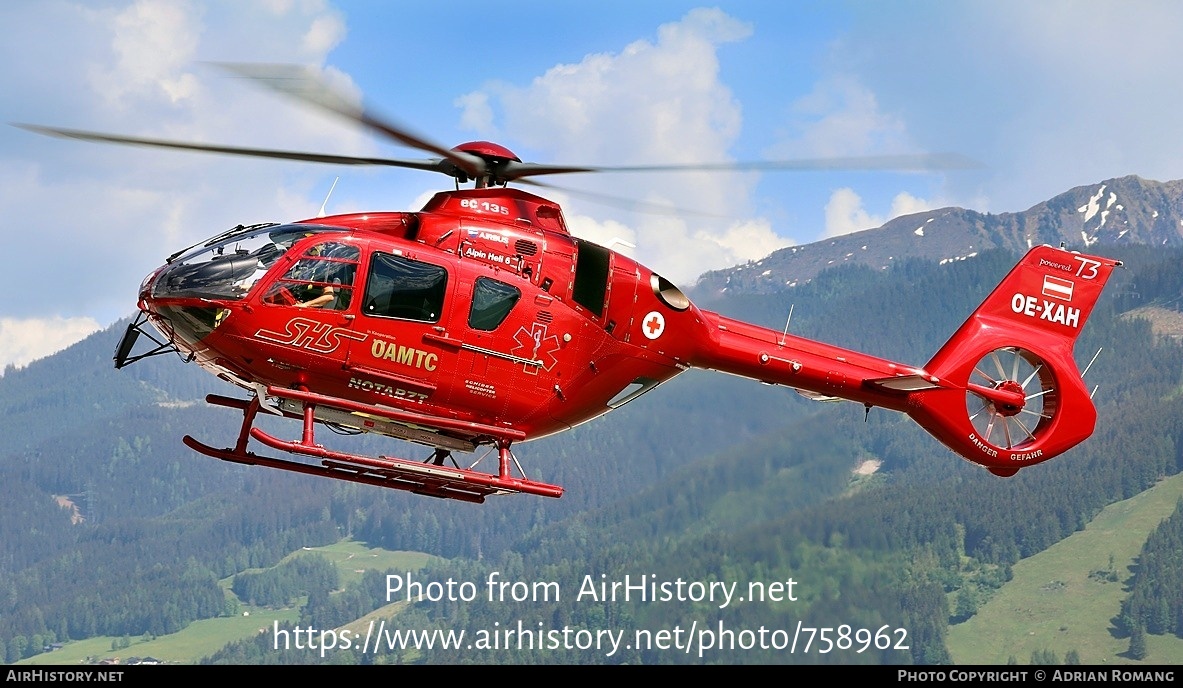 Aircraft Photo of OE-XAH | Eurocopter EC-135T-3 | SHS - Schider Helicopter Service | AirHistory.net #758962