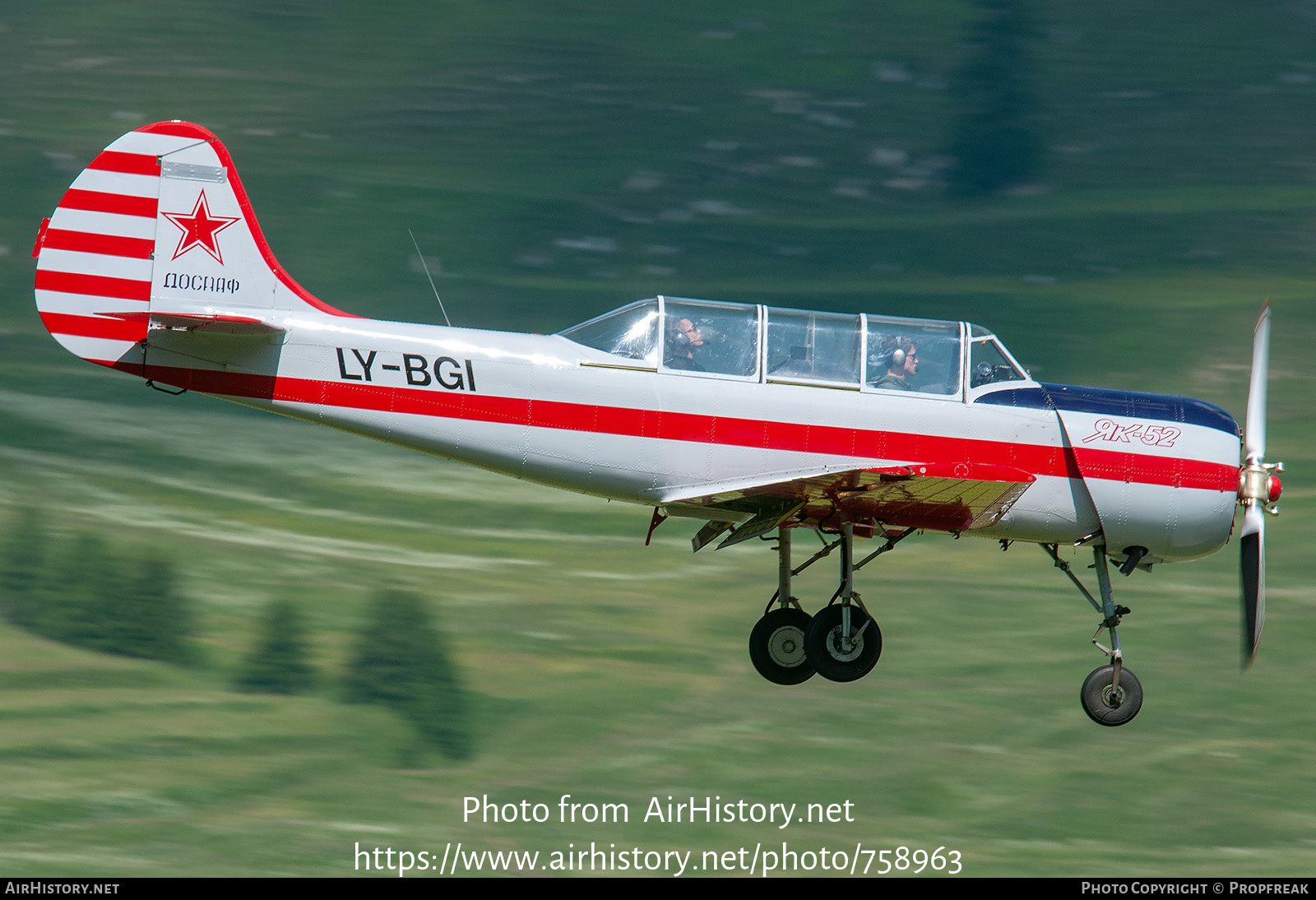 Aircraft Photo of LY-BGI | Yakovlev Yak-52 | Soviet Union - DOSAAF | AirHistory.net #758963