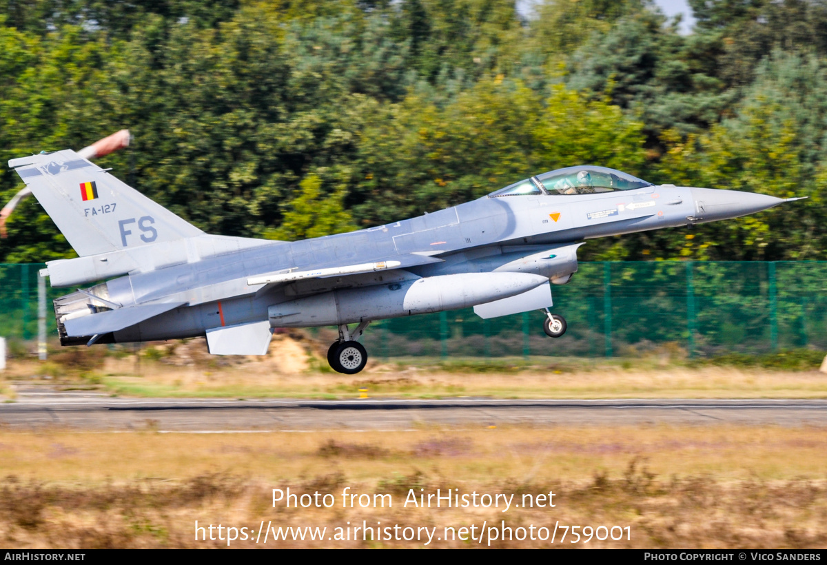 Aircraft Photo of FA-127 | General Dynamics F-16AM Fighting Falcon | Belgium - Air Force | AirHistory.net #759001