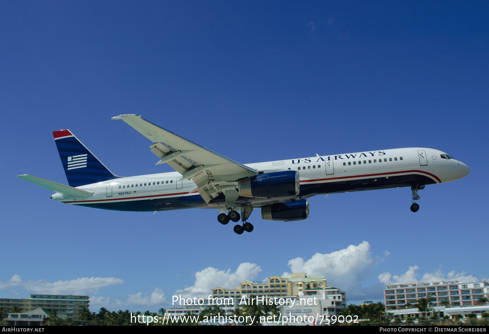 Aircraft Photo of N607AU | Boeing 757-225 | US Airways | AirHistory.net #759002