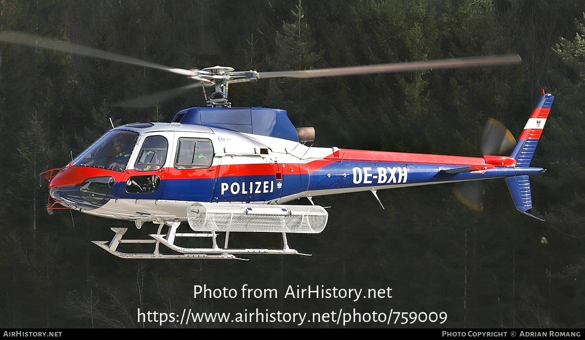 Aircraft Photo of OE-BXH | Aerospatiale AS-350B-1 Ecureuil | Polizei | AirHistory.net #759009