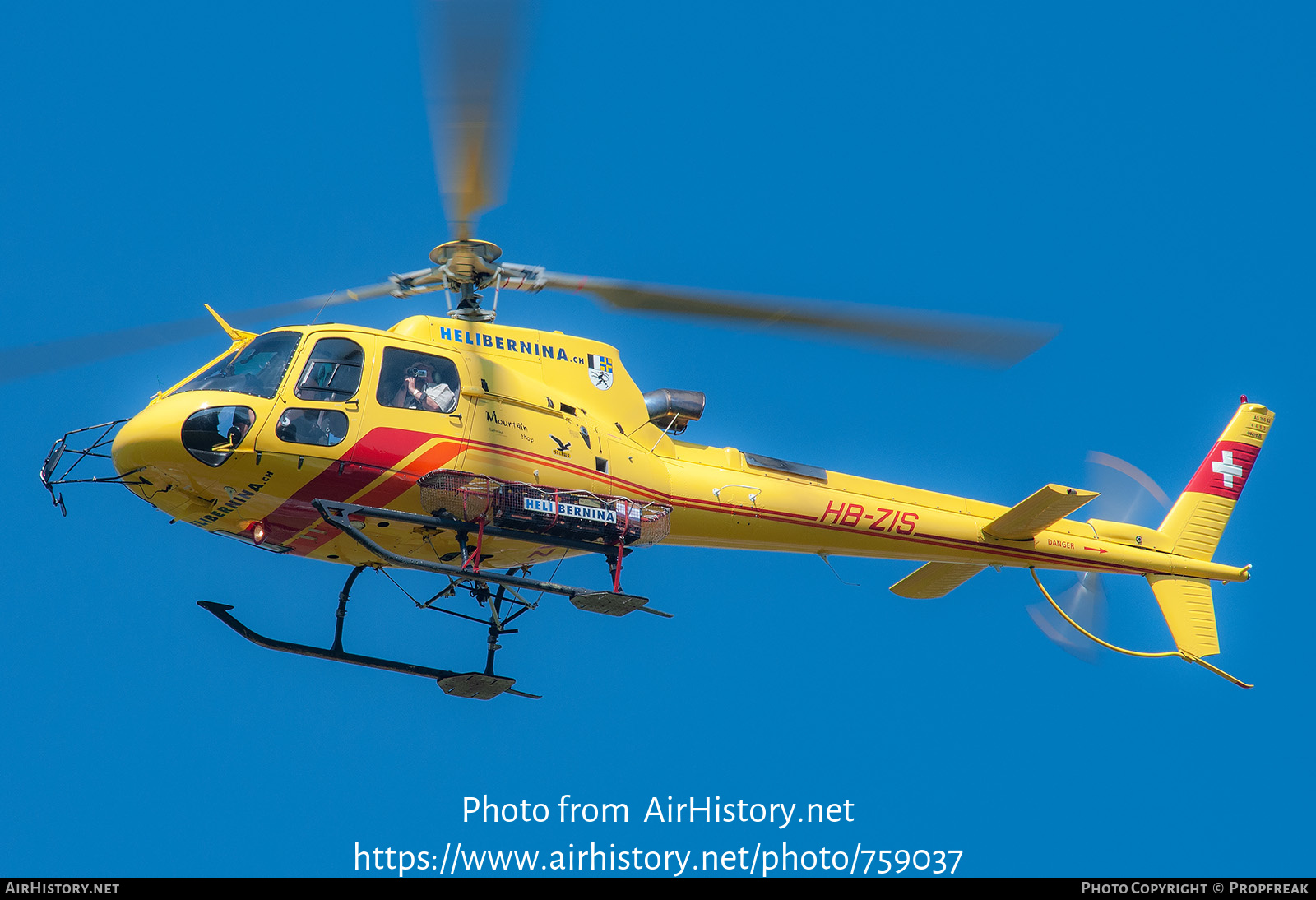 Aircraft Photo of HB-ZIS | Eurocopter AS-350B-3 Ecureuil | Heli Bernina | AirHistory.net #759037