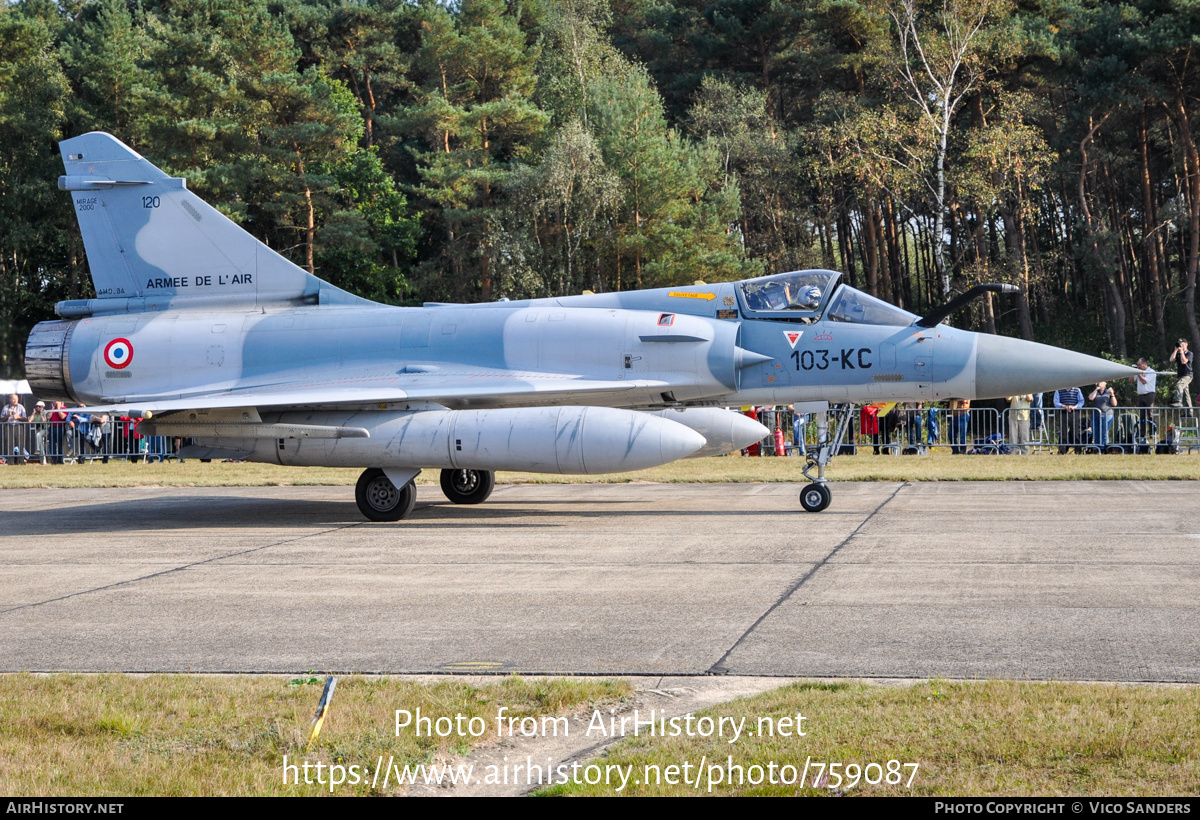 Aircraft Photo of 120 | Dassault Mirage 2000C | France - Air Force | AirHistory.net #759087