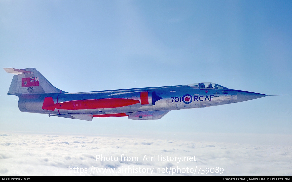 Aircraft Photo of 12701 | Canadair CF-104 Starfighter | Canada - Air Force | AirHistory.net #759089