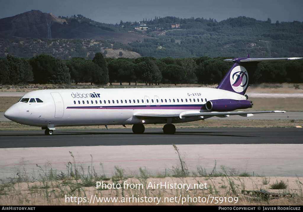 Aircraft Photo of G-AYOP | BAC 111-530FX One-Eleven | Debonair Airways | AirHistory.net #759109