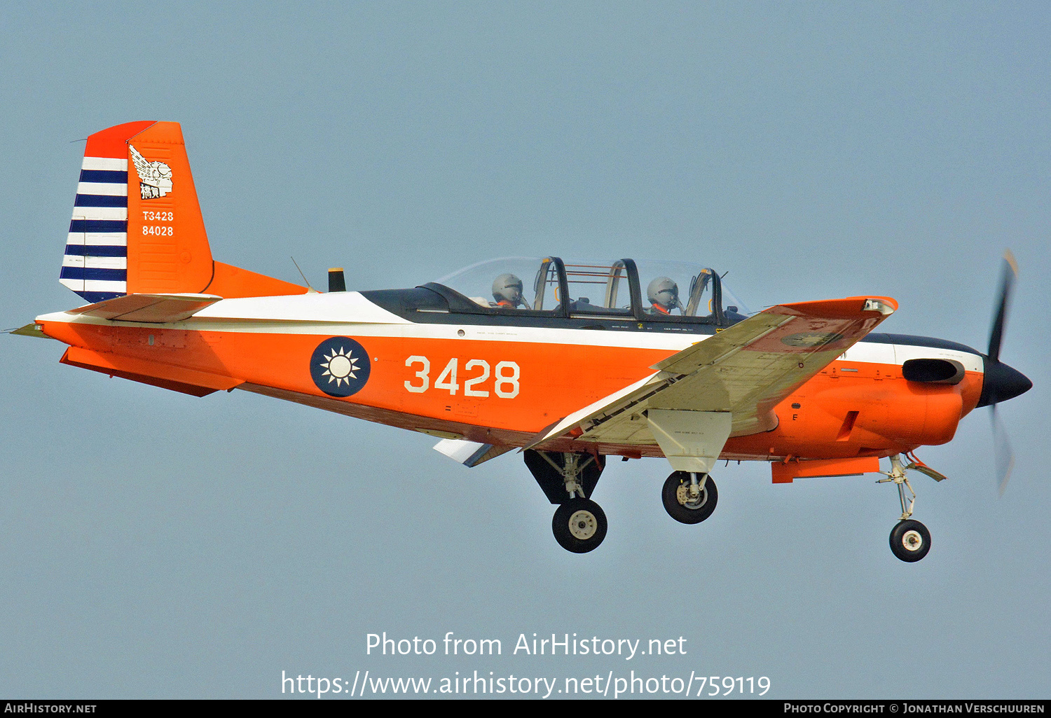 Aircraft Photo of T-3428 / 3428 | Beech T-34C-1 Turbo Mentor | Taiwan - Air Force | AirHistory.net #759119