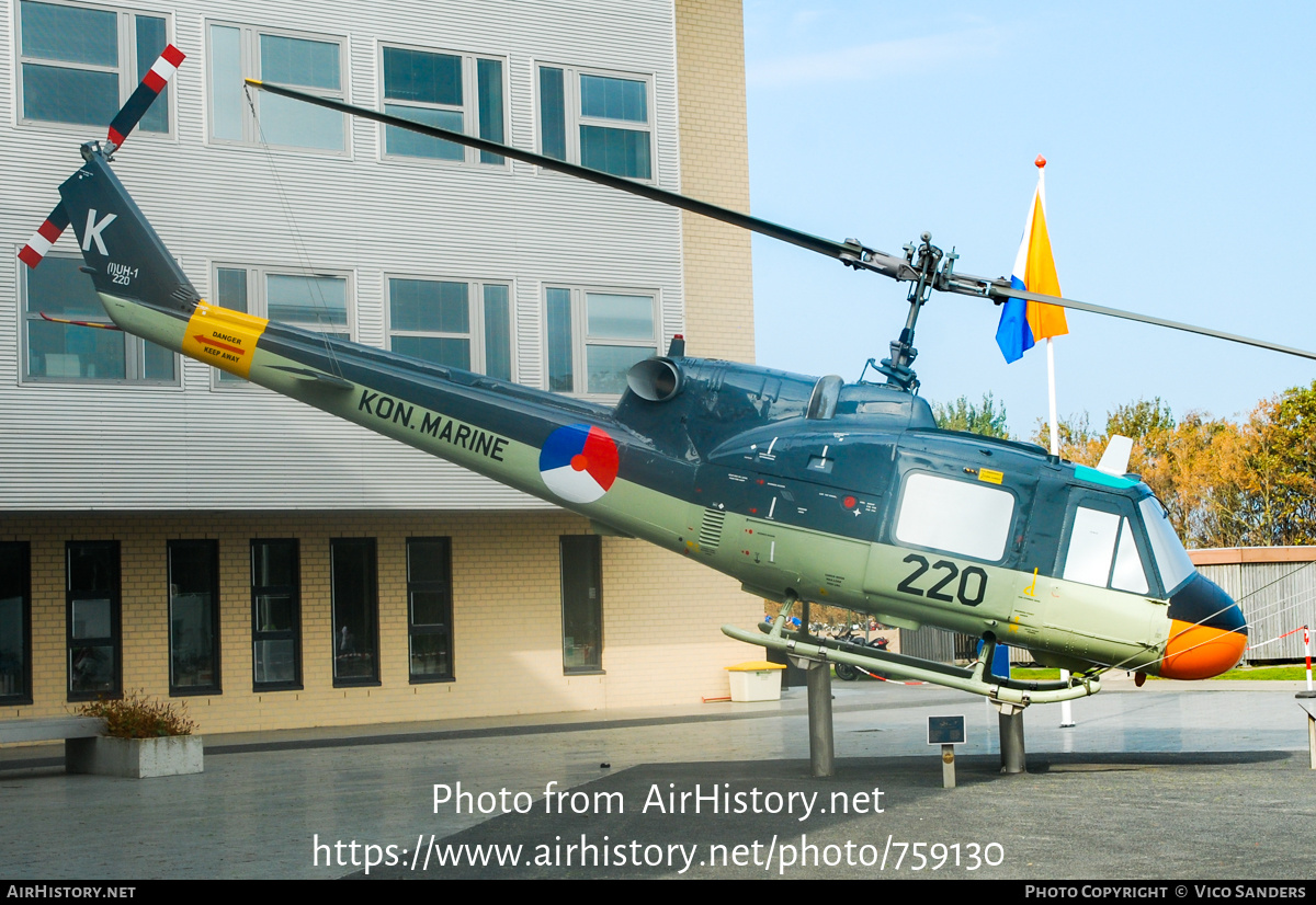 Aircraft Photo of 220 | Agusta (I)UH-1 (AB-204B) | Netherlands - Navy | AirHistory.net #759130