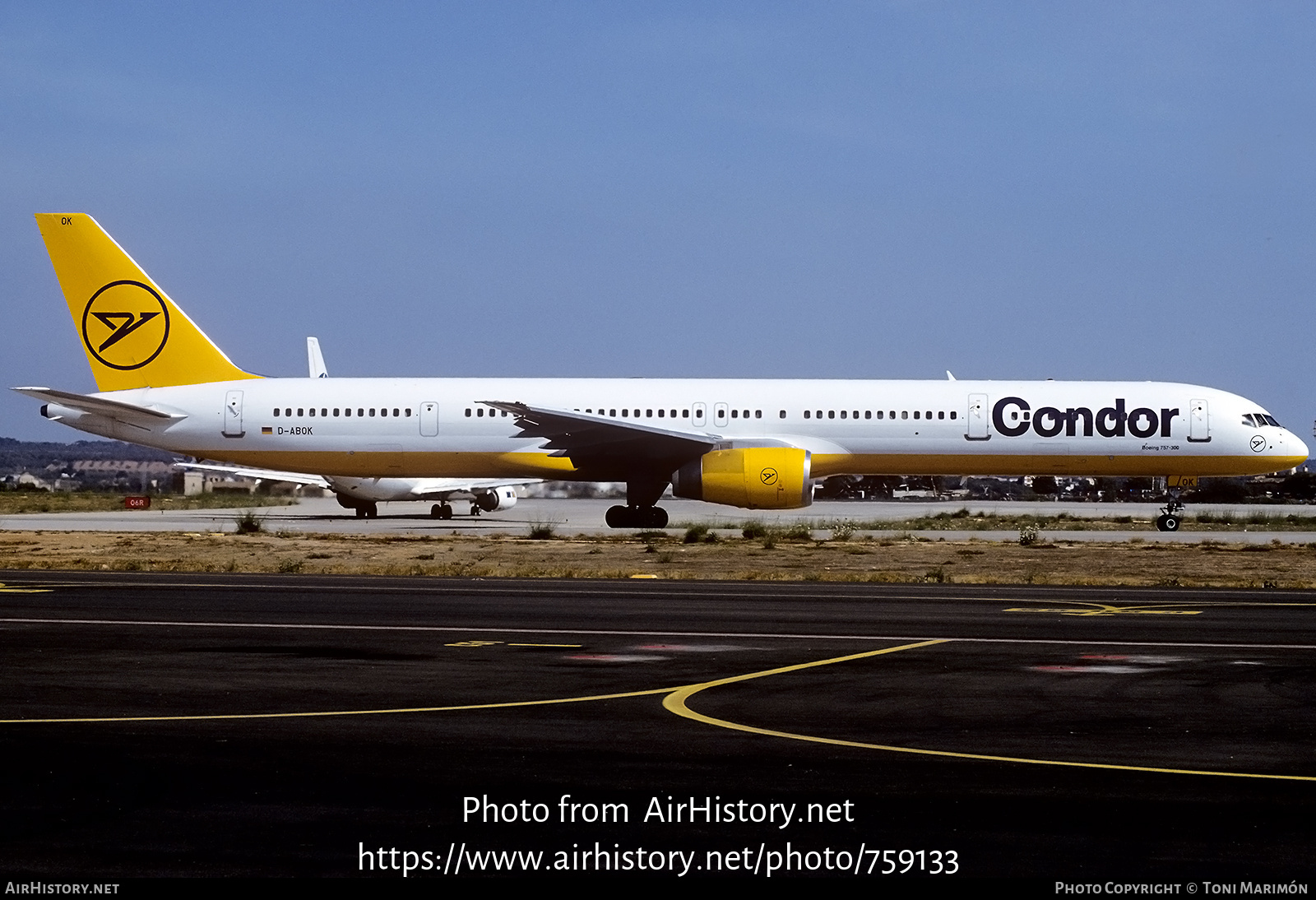 Aircraft Photo of D-ABOK | Boeing 757-330 | Condor Flugdienst | AirHistory.net #759133