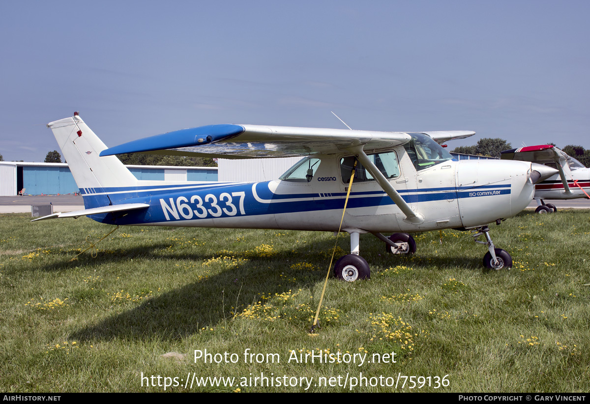 Aircraft Photo of N63337 | Cessna 150M Commuter | AirHistory.net #759136