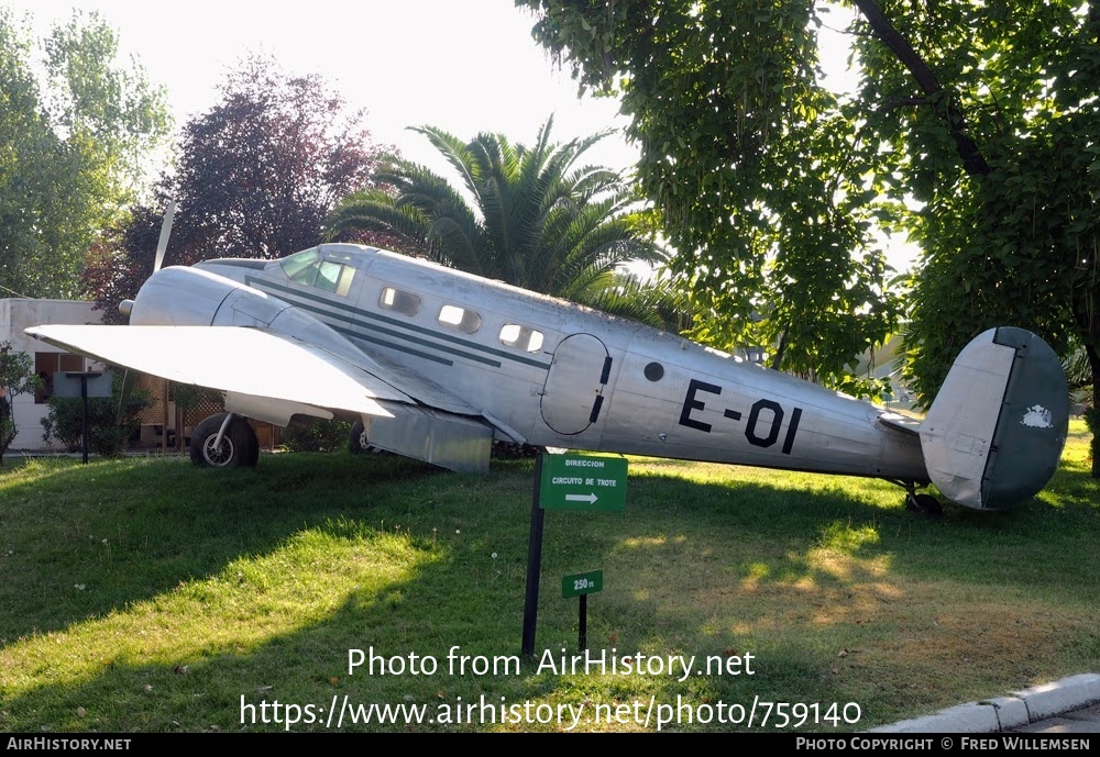 Aircraft Photo of E-01 | Beech C-45B Expeditor Mk.I | Chile - Army | AirHistory.net #759140