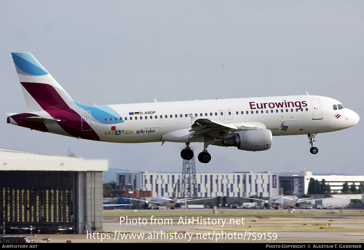 Aircraft Photo of D-ABDP | Airbus A320-214 | Eurowings | AirHistory.net #759159