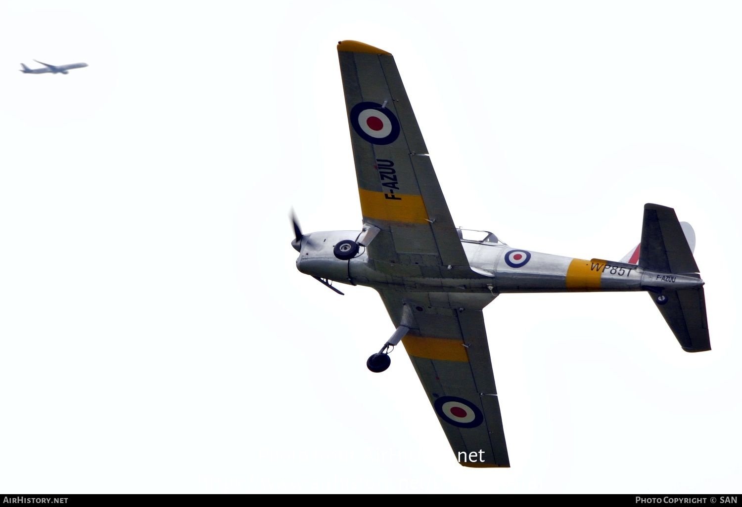 Aircraft Photo of F-AZUU / WP851 | De Havilland DHC-1 Chipmunk T10 | UK - Air Force | AirHistory.net #759181