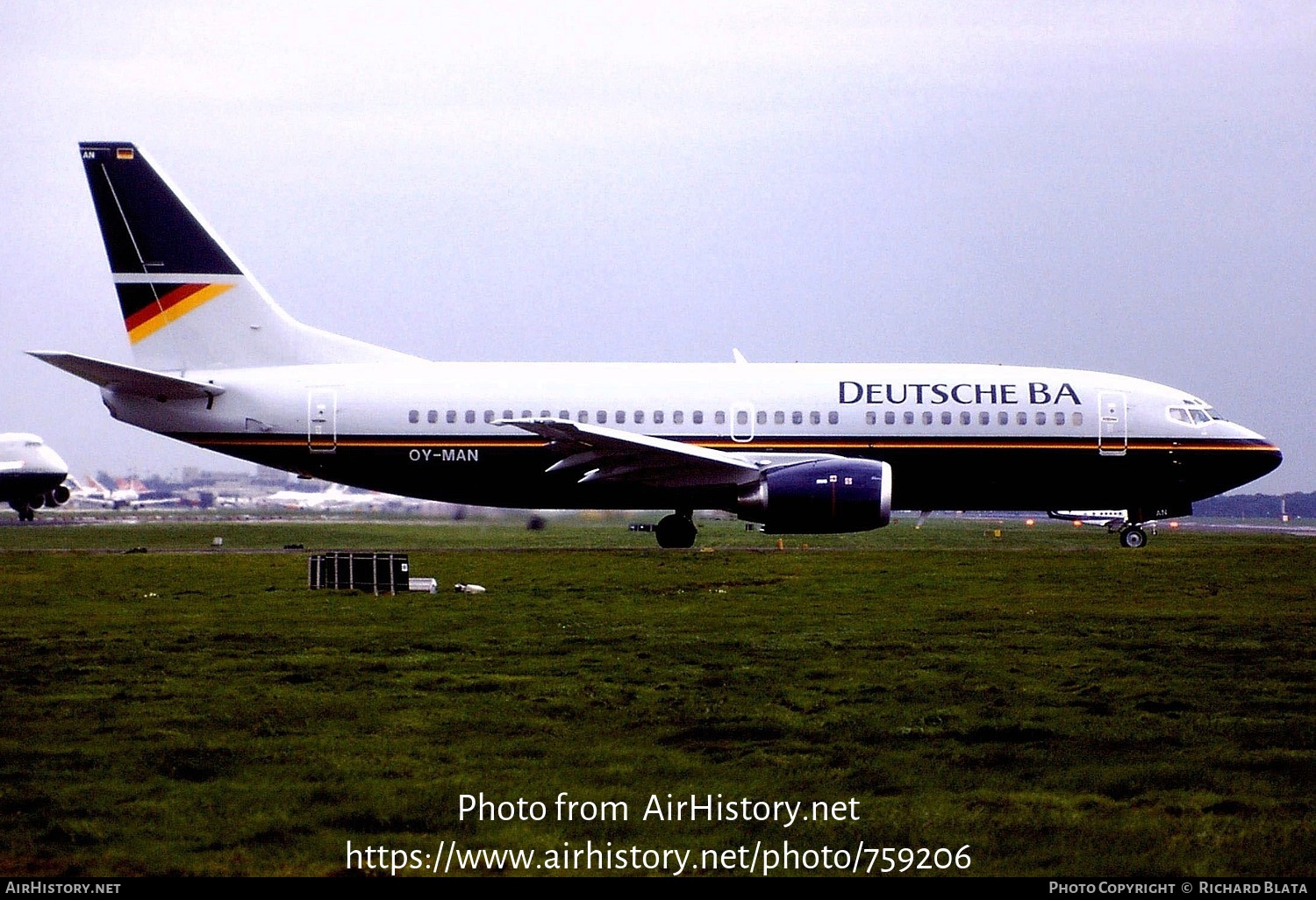 Aircraft Photo of OY-MAN | Boeing 737-3L9 | Deutsche BA | AirHistory.net #759206