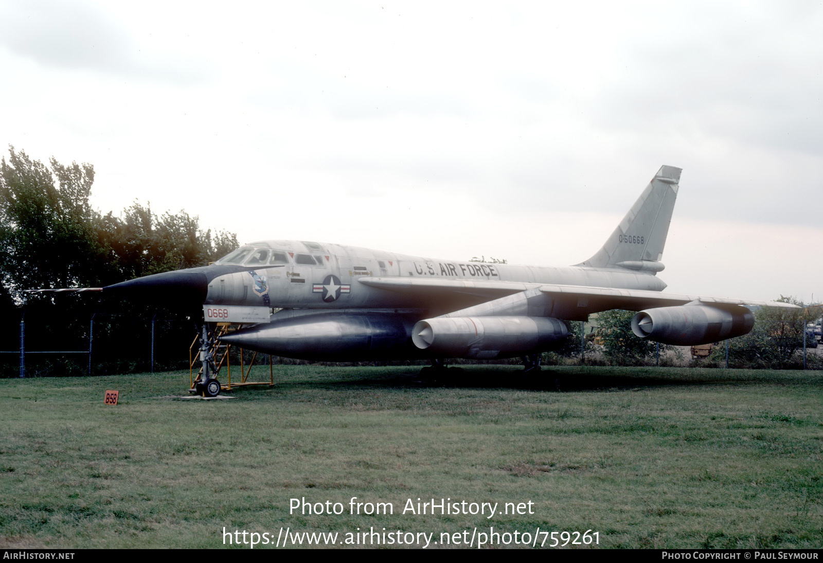 Aircraft Photo of 55-668 / 0-50668 | Convair TB-58A Hustler | USA - Air Force | AirHistory.net #759261