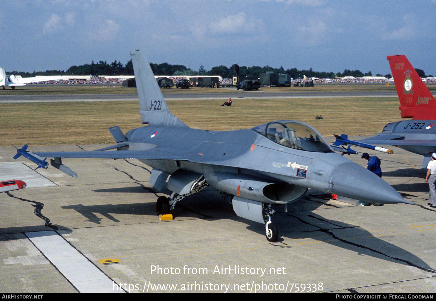 Aircraft Photo of J-221 | General Dynamics F-16A Fighting Falcon | Netherlands - Air Force | AirHistory.net #759338