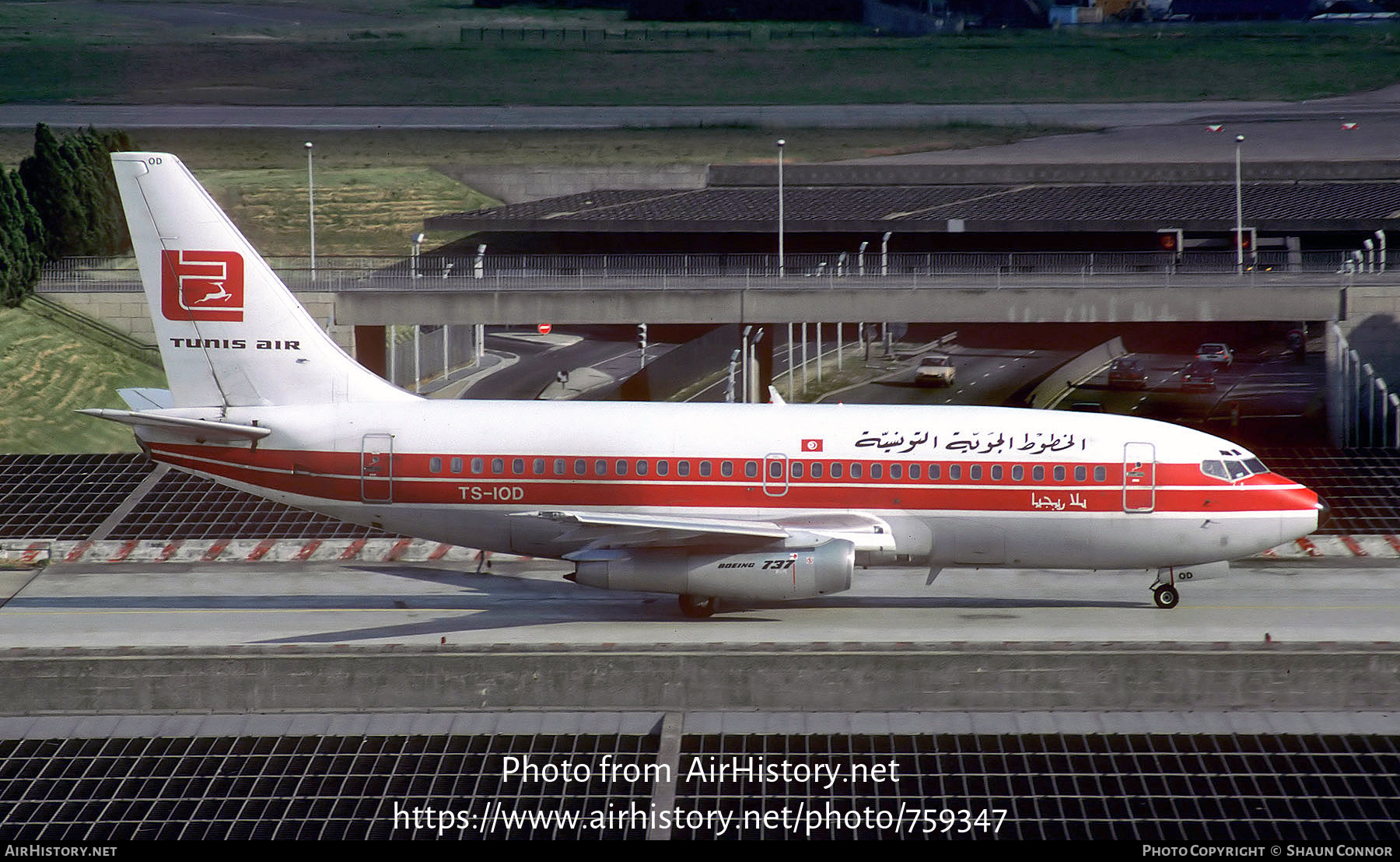 Aircraft Photo of TS-IOD | Boeing 737-2H3C/Adv | Tunisair | AirHistory.net #759347