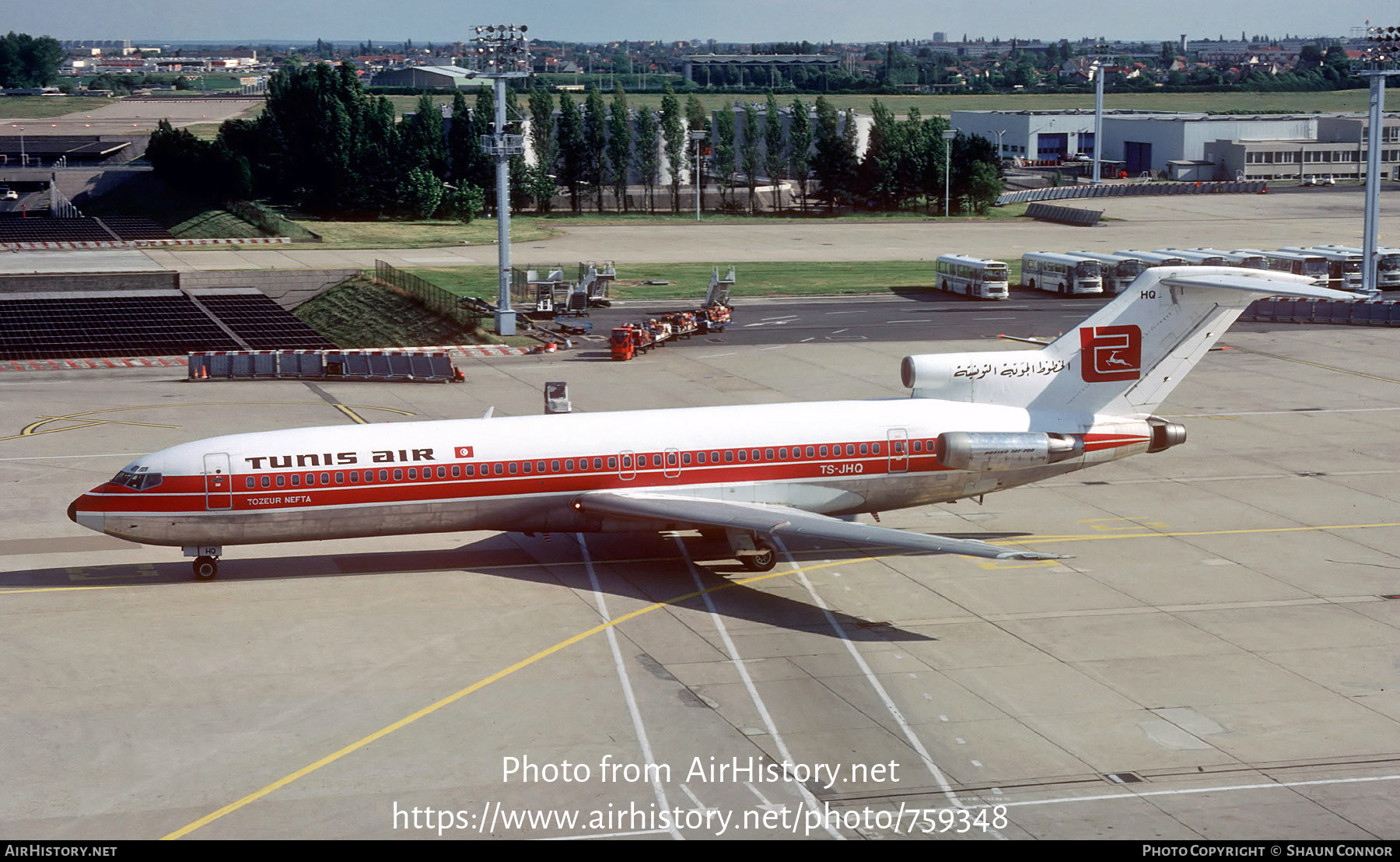 Aircraft Photo of TS-JHQ | Boeing 727-2H3/Adv | Tunisair | AirHistory.net #759348