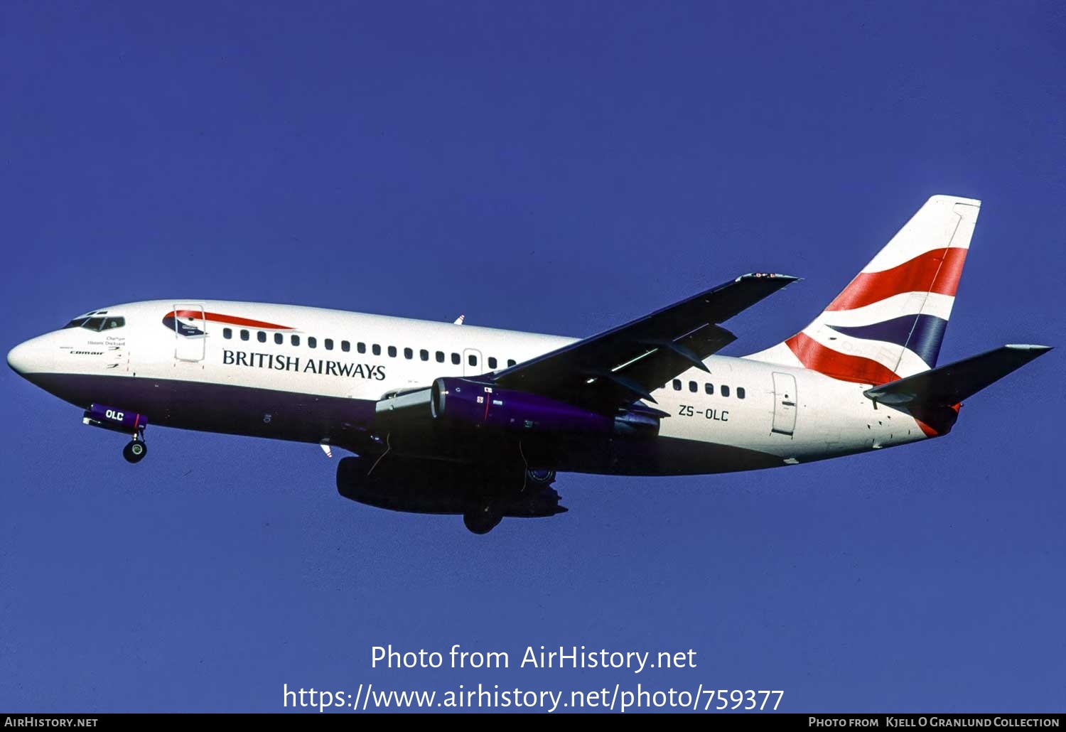 Aircraft Photo of ZS-OLC | Boeing 737-230/Adv | British Airways | AirHistory.net #759377