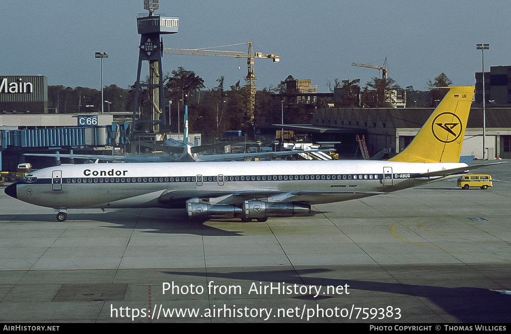 Aircraft Photo of D-ABUG | Boeing 707-330B | Condor Flugdienst | AirHistory.net #759383