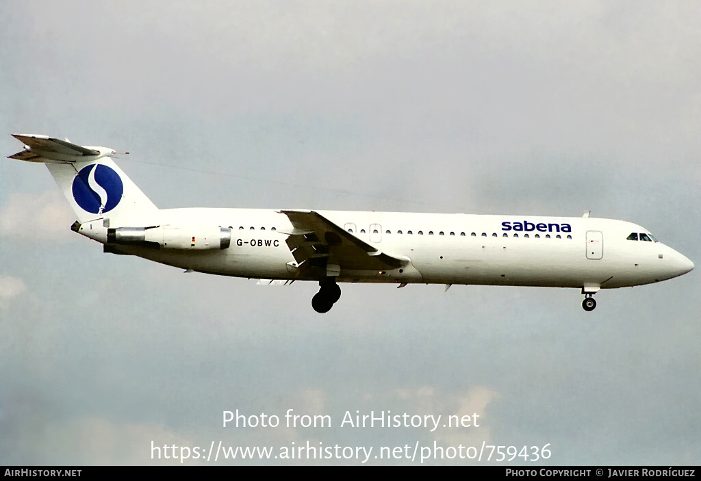 Aircraft Photo of G-OBWC | BAC 111-520FN One-Eleven | Sabena | AirHistory.net #759436