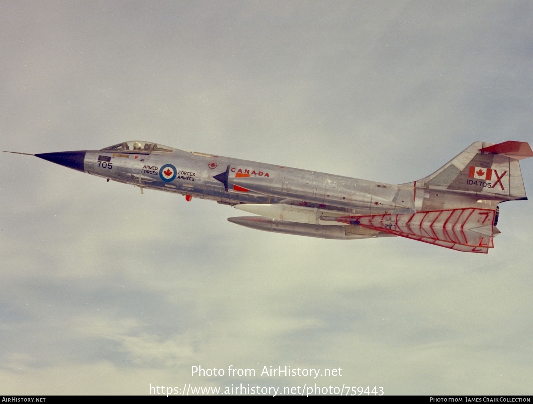 Aircraft Photo of 104705 | Canadair CF-104 Starfighter | Canada - Air Force | AirHistory.net #759443