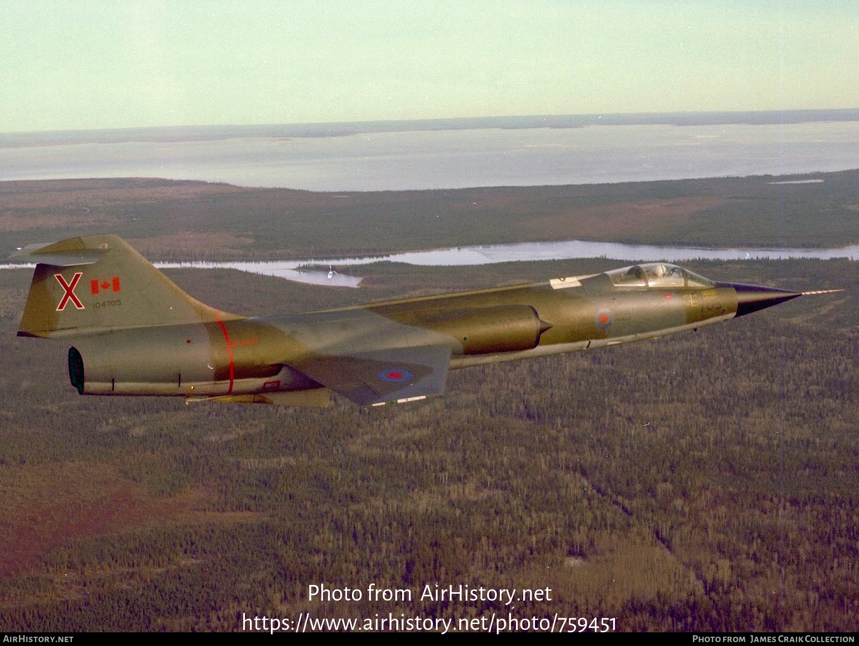 Aircraft Photo of 104705 | Canadair CF-104 Starfighter | Canada - Air Force | AirHistory.net #759451