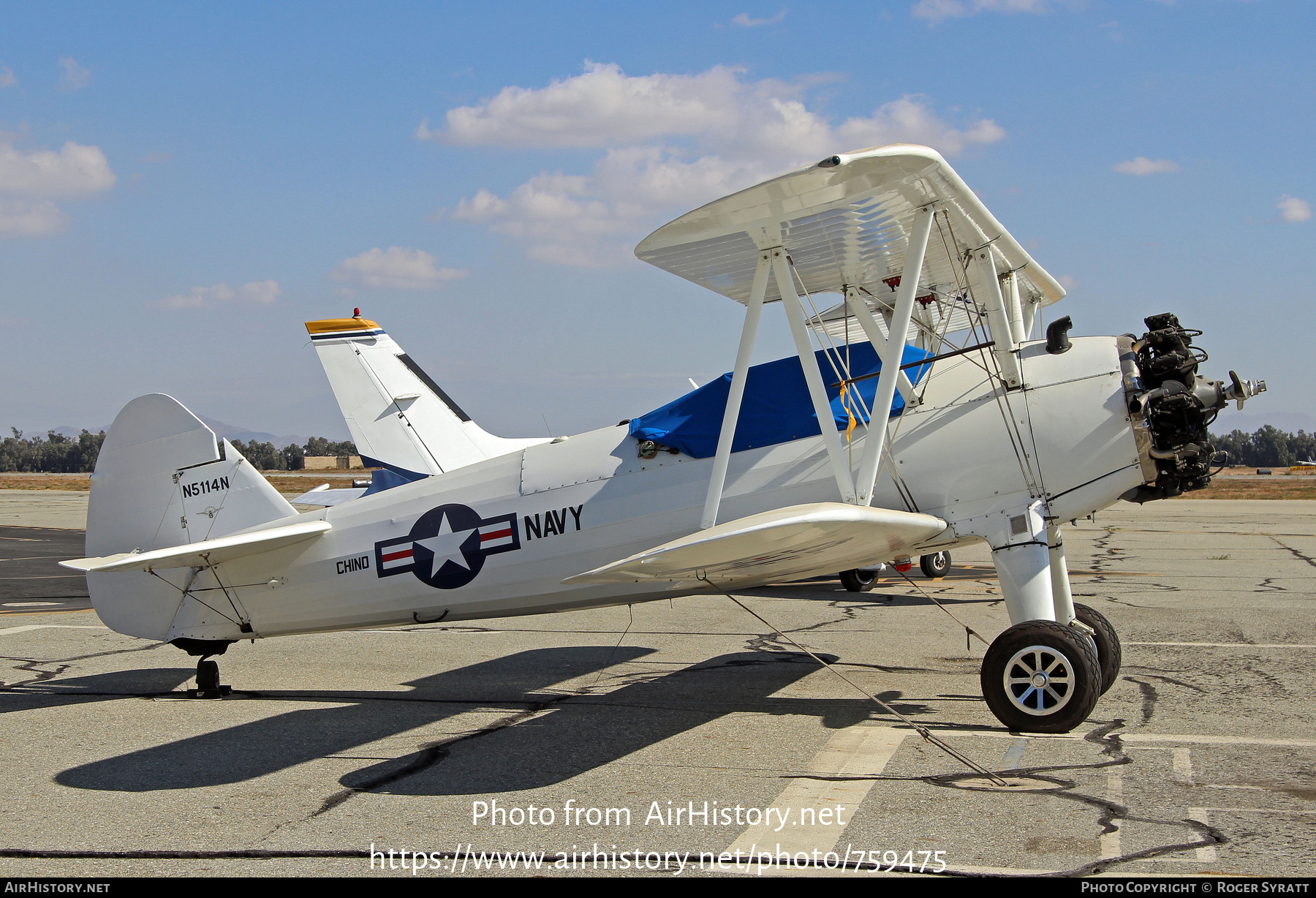 Aircraft Photo of N5114N | Boeing B75N1 Stearman | USA - Navy | AirHistory.net #759475