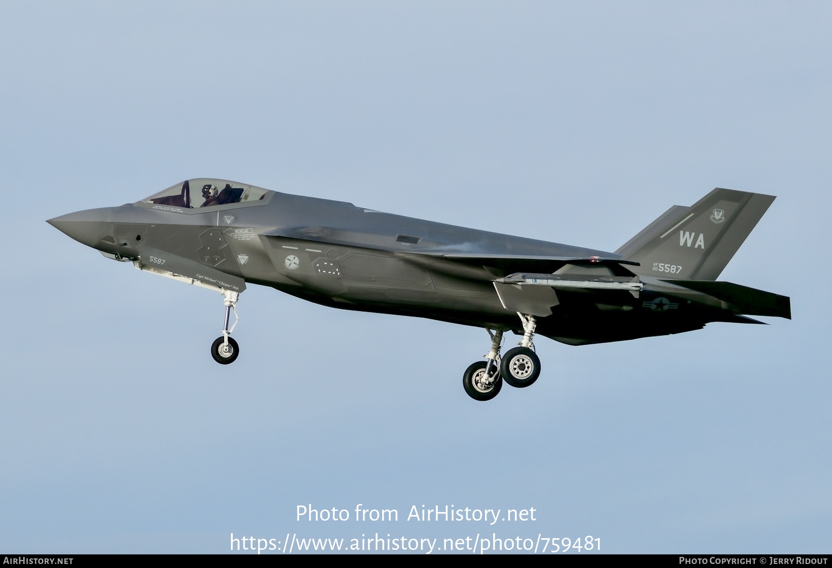 Aircraft Photo of 20-5587 | Lockheed Martin F-35A Lightning II | USA - Air Force | AirHistory.net #759481